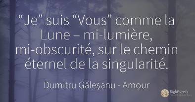 “Je” suis “Vous” comme la Lune – mi-lumière, ...