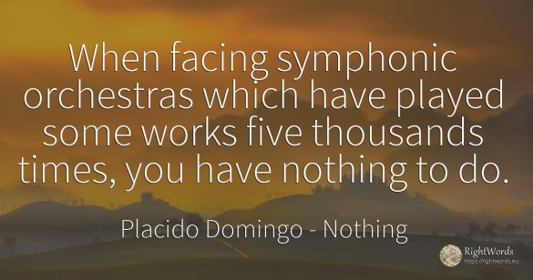 When facing symphonic orchestras which have played some...